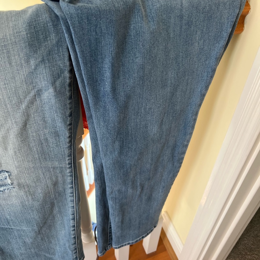 FIVE pairs of CHICO’s Girlfriend jeans.  Size 3 (16-18).